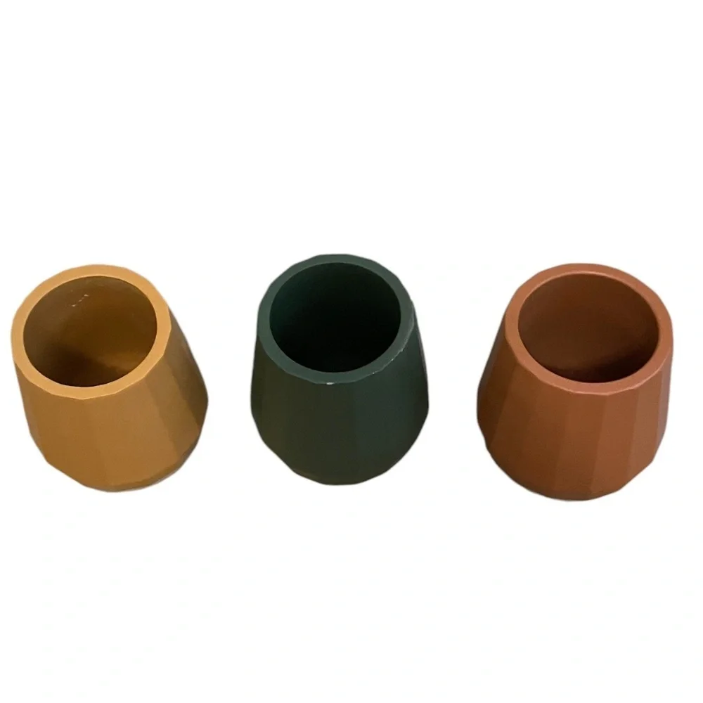 Set Of 3 Urban Wick‎ Cement Candle Holder By Anthropologie
